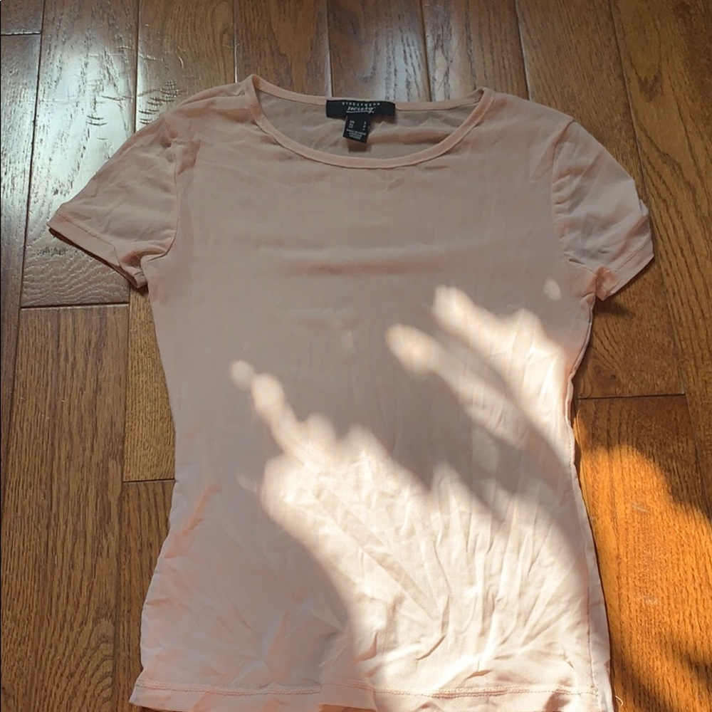 Mesh light pink tshirt